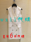 简哥弟娅2016夏款韩版时尚修身纯色无袖连衣裙1001-500475-323061