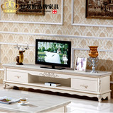 欧式雕花电视柜茶几组合大理石实木客厅地柜茶桌法式小户型家具