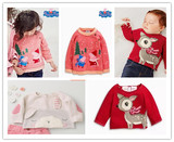 英国NEXT童装代购 女童新款粉色 佩佩猪 粉红猪小妹针织毛衣现货