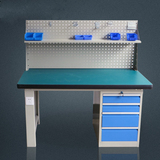 工作台操作台钳工台工作桌实验桌检验台车间维修桌可拆装带置物台
