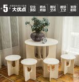 宜家包邮 阳台桌椅现代 简约小圆桌 茶几咖啡桌创意圆桌 椅子组合