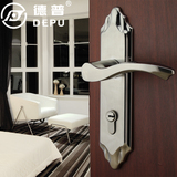 德普新品 机械门锁 室内304不锈钢门锁 铜芯实木卧室房门锁具把手