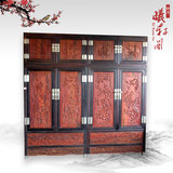 红木家具/老挝大红酸枝家具古典中式仿古衣柜/黑酸枝顶箱柜