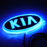 起亚K5 索兰托 福瑞迪 赛拉图 4D冷光车标 改装发光带灯LED车标灯