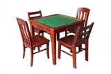 实木餐桌橡木棋牌室两用餐桌椅组合方桌特价多功能小户型桌麻将桌
