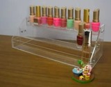化妆品收纳盒指甲油架子唇膏架亚克力化妆品展示架有机玻璃收纳架