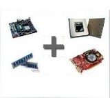 二手AMD双核5000+CPU/770主板游戏套装送风扇 技嘉 华硕 微星映泰