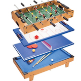 皇冠多功能组合桌上足球台球桌冰球乒乓球桌儿童玩具4合1六一礼物
