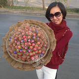 99颗真知棒棒棒糖花束包邮北京鲜花店制作专人送花-创意生日礼物