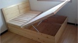 北京出售1.5米实木床双人床 1.8米松木床席梦思床 带液压包邮实木