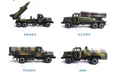 包邮奥丽导弹运输车声光电合金油罐军车防空车合金模型野战车玩具
