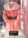 阿依莲女装专柜同步2013冬季新款 时尚羽绒服(配腰带）CA33399492
