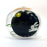 喜多方 玻璃风铃 兔 日本手工制 和风 日式 原装 挂饰 日本进口