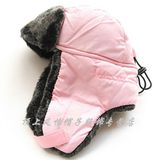 冬季女童帽子柔软空气棉舒服是儿童雷锋帽棉帽保暖粉色小童宝宝帽