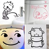 特价 韩国创意搞笑马桶贴坏男孩马桶贴墙贴纸 可爱卡通贴防水3D06