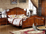 美式床 欧式床 实木大床 双人床 雕花床 低箱床 1.5-1.8米床