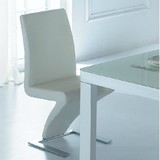 时尚简约餐椅 黑色白色椅子现代创意大方家居小户型家具洽谈桌椅