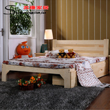 特价实木床双人床1.8米成人床单人床1.5儿童床1.2米家具床松木床