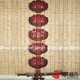 木雕壁饰挂件中式古典沙发背景墙中国结长方形实木壁挂家居工艺品