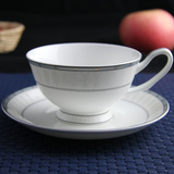 唐山骨瓷欧式金铂之恋咖啡杯英式红茶杯下午茶杯配碟韩式咖啡器具