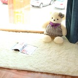 AB婴幼儿童活动卧室加厚超柔软地毯爬行垫长毛绒紫粉红绿米白黄色