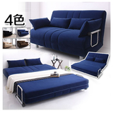 简约现代小户型特色创意多功能1.2米1.5米绒布榻榻米日式沙发床