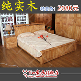 柏木床实木床双人床1.5米床1.8米床储物床气压箱体床全柏木床包邮