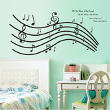 创意音符乐谱墙贴纸琴行音乐教室布置客厅卧室背景装饰可移除贴画