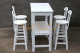 实木酒吧桌椅吧椅吧凳酒吧凳吧台凳白色时尚尺寸颜色定做高脚椅