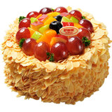 生日蛋糕同城畅销杏仁片水果鲜奶蛋糕合肥好利来唯爱水果蛋糕