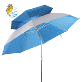 新款钓鱼伞2.2米防雨双层万向双弯防晒轻垂钓伞包邮特价渔具用品