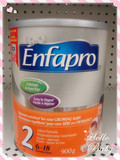 加拿大原装进口美赞臣奶粉2段Enfaprow 高钙高铁奶粉二段900g现货