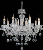 欧式现代时尚简约、玻璃弯管蜡烛灯、客厅、卧室餐厅水晶灯 吊灯