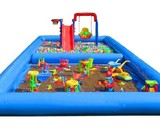 沙池充气沙滩池决明子玩具池家庭波波球池海洋球池折叠加大号包邮