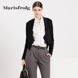 Marisfrolg玛丝菲尔 通勤气质拼接短款西装外套 专柜正品秋新女装