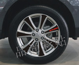 三菱欧蓝德轮毂贴纸 2011款劲界 专用轮毂改装碳纤维贴纸B款