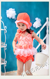 新款儿童泳衣女孩童韩国宝宝婴儿1-8岁可爱孩子分体裙式蕾丝泳衣