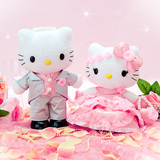 日本正品Hello Kitty凯蒂猫正版KT毛绒玩具娃娃公仔玩偶结婚礼盒