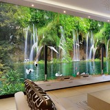 3d立体大型风景山水客厅餐厅沙发卧室电视背景墙纸墙画