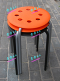 八孔圆凳子/方凳子/椅子/圆凳/塑料圆凳子/宜家（4张起售）
