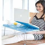轻巧型清爽笔记本电脑桌便携式床上折叠平板底座办公多功能支架