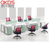 时尚办公家具6人员工桌工作位屏风组合卡位职员桌电脑桌办工作桌