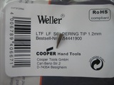 威乐weller  WSD81焊台烙铁头 LTF LF 1.2MM 马蹄型 斜嘴电焊头