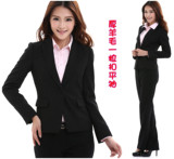 G2000女装西装 新款黑色毛料修身OL韩职业装西服商务套装工作服