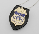 美国CIA中央情报局特工徽章 编号911+多功能皮夹