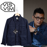 香港代购余文乐潮牌VISVIM高密织棉布男士工装多口袋修身夹克外套