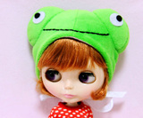 qi's-Blythe-小布-娃衣-娃娃-青蛙帽