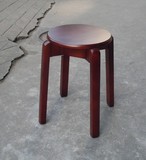 简易深色圆凳/实木圆凳/木头凳子/方凳/矮凳/餐椅/餐凳/坐凳 特价