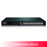 ECOM24口智能千兆网管SFP光纤交换机S2524GF 无盘汇聚VLAN隔离