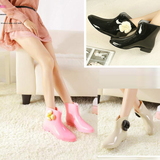 女式雨靴短筒时尚甜美春秋雨鞋水鞋防滑外贸原单韩国日本加绒保暖